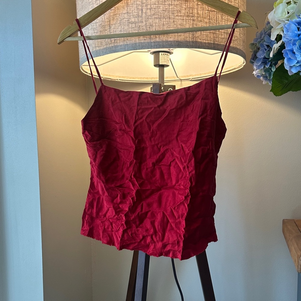 Bec & Bridge Silk Red Camisole Top